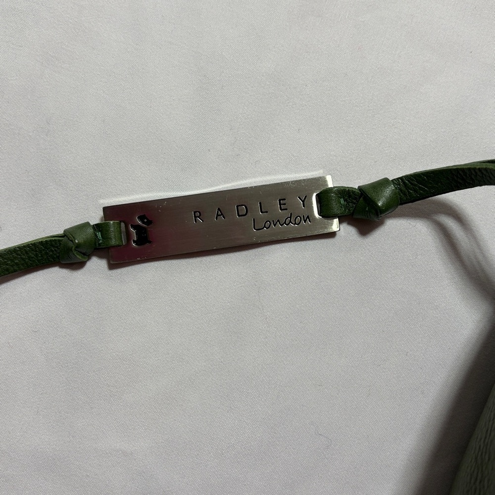 RADLEY LONDON shoulder bag green leather saddle bag - Picture 10 of 13